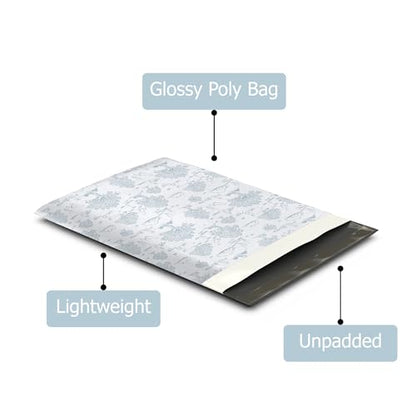 10x13 (100) Blue Toile Summertime Designer Poly Mailers Waterproof Self Sealing Tear Resistant Polymailers Shipping Envelopes Premium Printed Bags For Small Businesses - color: Blue Toile, size: 10x13