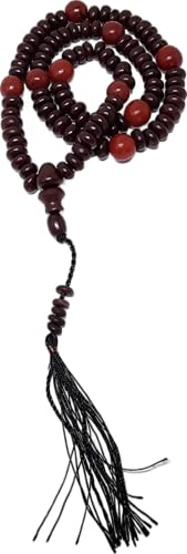 Muslim Prayer Beads AMN-455 Brown Red Color Islam Tasbih 99 Rosary Zikre Misbaha Beads Islamic Religion Eid Ramadan Gift
