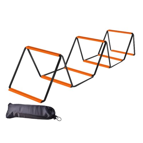 Qianly Agility Ladder, Speed Ladder, Foldable Portable Football Footwork Ladder, Agility Training Equipment for Workout, 8 Grids with Bag