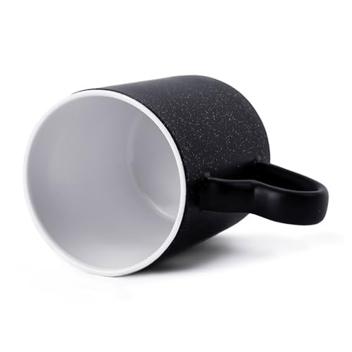 Color Changing Coffee Tea Orange Fish Mug 11 Oz Heat Changing Ceramic Cup Novelty Black Heat Sensitive Mug Funny Morphing Milk Cup Personalized Gift for Men Women