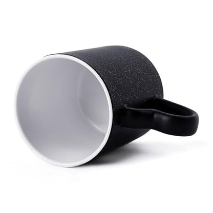 Color Changing Coffee Tea Orange Fish Mug 11 Oz Heat Changing Ceramic Cup Novelty Black Heat Sensitive Mug Funny Morphing Milk Cup Personalized Gift for Men Women