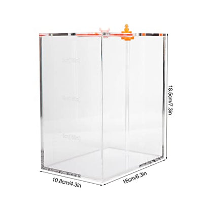 Transparent Acrylic Dosing Pump Store Reservoir Titration Tank Aquarium Sturdy Durable with Scale for Aquarium Reef Tank 2.5L 4.5L Capacity (DT-25 2.5L) - size: DT-25 2.5L