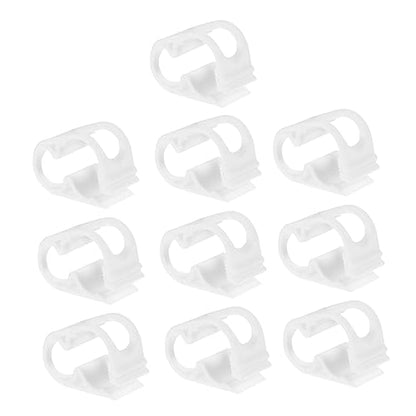 Ciieeo 10-Piece Silicone Tube Clamps Adjustable Hose Stop Clips for Water Regulation Siphon Hose Clip and Shut Off Compatible Tubing Sizes