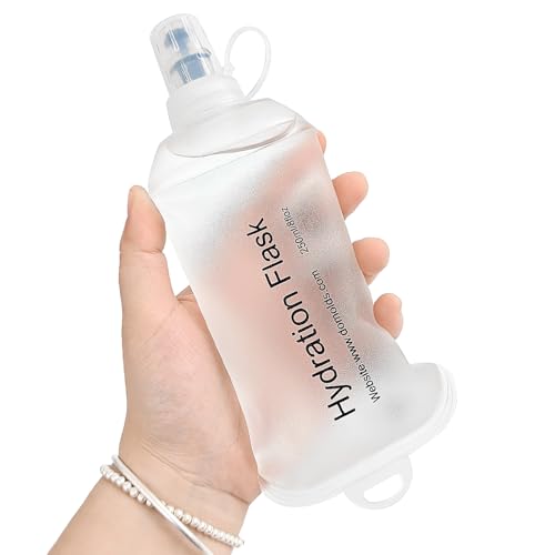 GUYI GYGYL Soft Flask, Collapsible Water Bottle for Sports, 250ml White - color: 250ml White