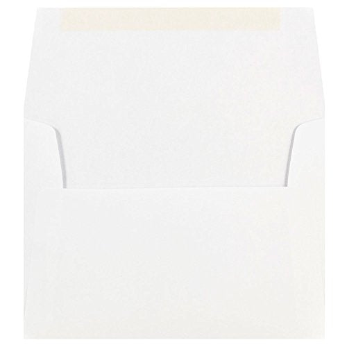 JAM PAPER A7 Invitation Envelopes - 5 1/4 x 7 1/4 - White - 50/Pack - color: White, size: A7