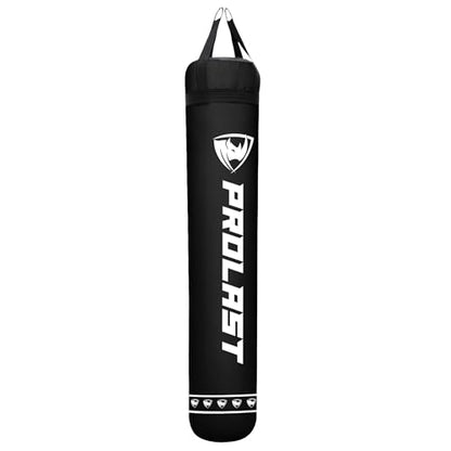 Heavy Punching Kicking Bag for Adults, Boxing, MMA, Martial Arts, Muay Thai, Strength Training Equipment, Filled/Unfilled, 6ft, 150 lbs, Special Edition Logo - color: Black /Black, size: Filled