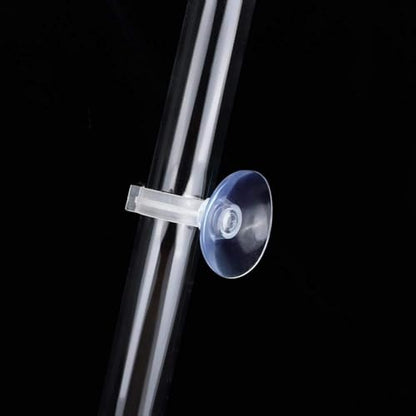 Acrylic Shrimp Feeder Tube, Ornamental Aquarium Feeding Tube Fish Food Container Set with Sucker Hook Fish Accessories(20cm)