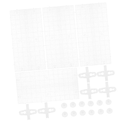 4pcs Aquarium Divider Grid for Fish Tank Isolation Board Cups Cuttable Mesh for Breeding and Separation of Fish Aquariums