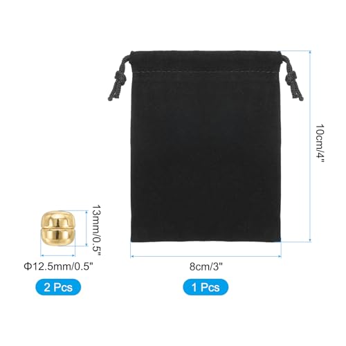 PATIKIL Hijab Magnetic Pins with Storage Bag, No-Snag Strongest Commercial Strength Buttons Multi-Use Pinless Magnetic Scarf Clip for Women Clothing Curtain - color: Gold