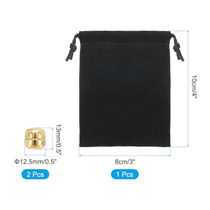PATIKIL Hijab Magnetic Pins with Storage Bag, No-Snag Strongest Commercial Strength Buttons Multi-Use Pinless Magnetic Scarf Clip for Women Clothing Curtain - color: Gold