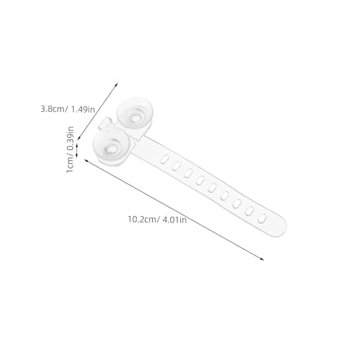 Unomor 50pcs Aquarium Suction Cups with Cable Straps for Secure Attachment of Air Hose and Filter Tubes in Fish Tanks, Sturdy Plastic Hose Holders Compatible with Aquarium Planters