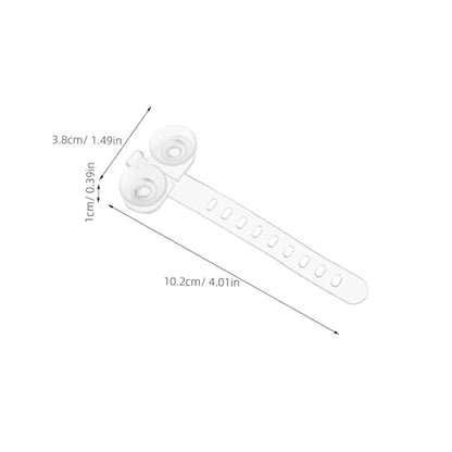 Unomor 50pcs Aquarium Suction Cups with Cable Straps for Secure Attachment of Air Hose and Filter Tubes in Fish Tanks, Sturdy Plastic Hose Holders Compatible with Aquarium Planters