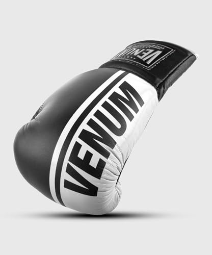 Venum Shield Pro Boxing Gloves - color: Black/White, size: 10oz XL, style: Laces