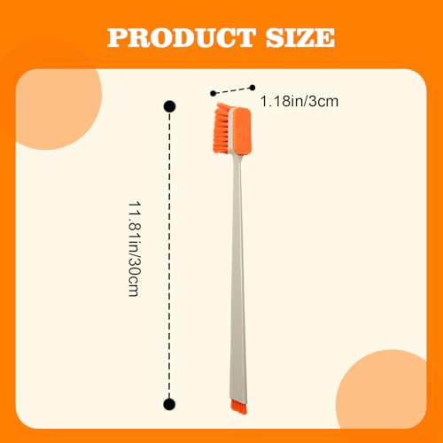 Small Fish Tank Cleaner Brush, Algae Scraper for Aquarium, Glass Aquarium Cleaning Tool, Fish Tank Cleaner Adapted for Glass and Acrylic Aquariums - color: Orange