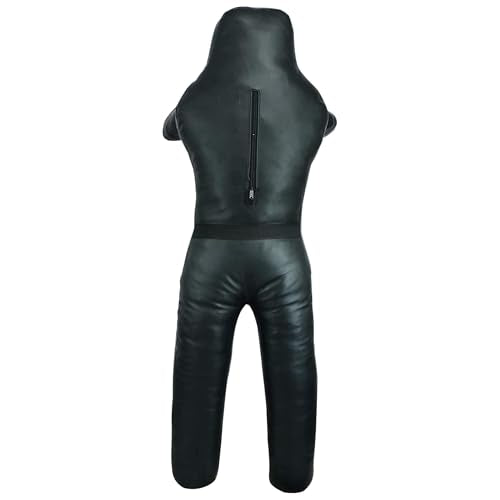 Shaza MMA BJJ Wrestling Throwing Dummy Bag, Durable PU Leather, Unfilled (40 inch | 100 cm)