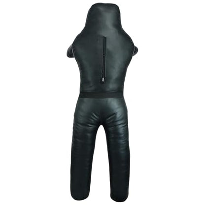 Shaza MMA BJJ Wrestling Throwing Dummy Bag, Durable PU Leather, Unfilled - size: 72 inch | 180 cm