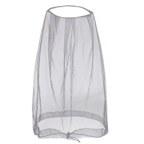 Practical Head Covers with Fine Density Mesh Antibug Head Net for Women Men Unisex Hiking Camping Fishing Accessories Gnat - color: Gray Empty Top