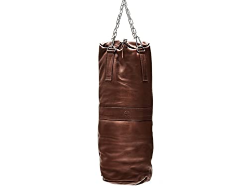 Modest Vintage Player Retro Heritage Brown Leather Heavy Punching Bag (UN-Filled)