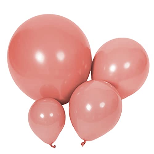 Latex Balloons, 100-Pack Different Sizes 18 12 10 5 Inch Party Balloon Garland Kit (Dusty Pink) - color: Dusty Pink
