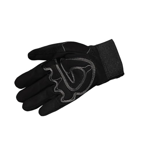 Liberty Safety 0915QBK OnyxWarrior Synthetic Mechanic Gloves | Hook & Loop Closure, G-Patch Palm, Durable Fit, Black Spandex| for Automotive, Construction, Maintenance, DIY (Pack of 1)