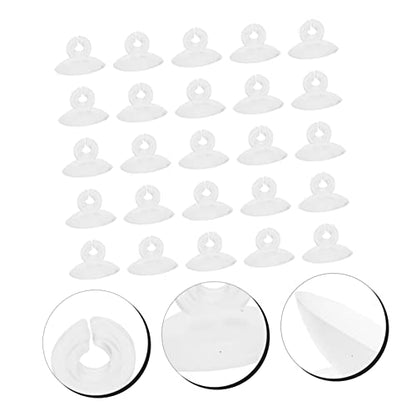 25pcs Aquarium Airline Tubing Holder Cups Easy to Install for Fish Tanks and Aquariums Strong Air Hose Management