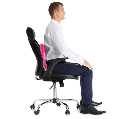 WIWAPLE Wiggle Seat, Inflatable Stability Balance Disc Wobble Cushion, Balance Disc Wiggle Seat, Flexible Seating Classroom with Free Air Pump Sensory Kids (Office & Home & School) - color: Pink