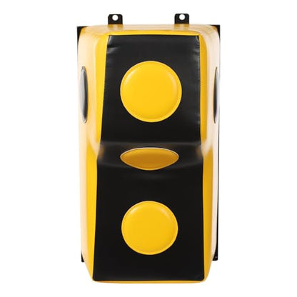 Wall Mount Boxing Training Bag - Uppercut Boxing Training Punching Target - Heavy Punching Bag for Adults for Bedroom/Living Room/Gym - color: Yellow (15.7*11.8*27.5 Inch)
