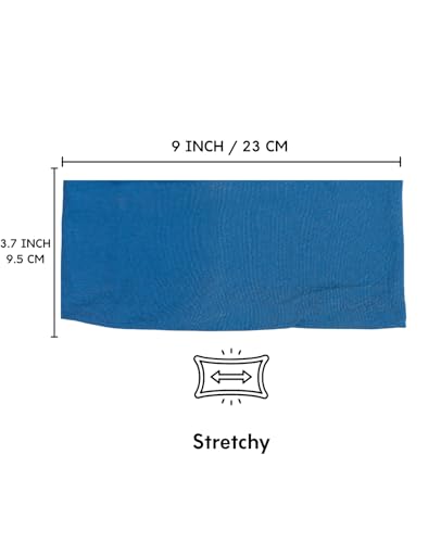 Prien Women Cotton Hijab Cap, Stretchy Head Cover, Pre-Sewn Inner Muslim Scarf Undercap, Non Slip Headband for Daily Wear - color: Turquoise