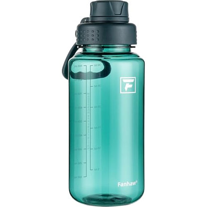Fanhaw 32 oz Clear BPA-Free Tritan Water Bottle with Fast-Flow Spout Lid, BPA-Free & Leak-Proof Wide-Mouth Reusable Bottle for Gym, School & Office, Back to School Essentials (Dark Green) - color: Dark Green