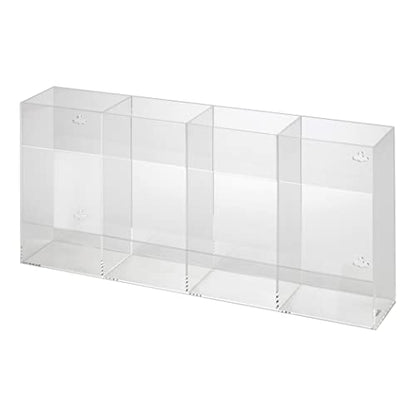 Kantek Acrylic Glove Dispenser, Quadruple Box Capacity, Easy-Box-Swap, 10.3-Inch Wide x 3.8-Inch Deep x 21.3-Inch High, Clear (AH145) - size: Easy Swap Quadruple