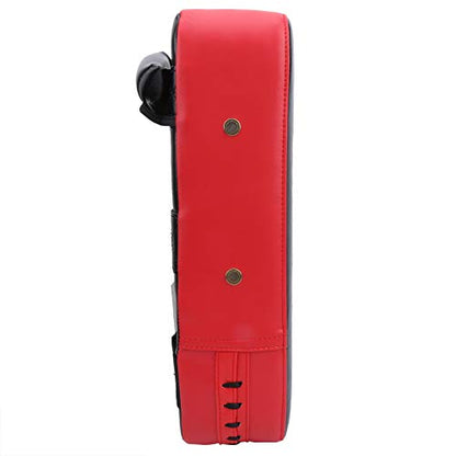 Boxing Kicking Punching Pad Training Fighting Foot Target Pad, TearResistant Punch Protector for Boxing, Kickboxing, MMA - color: Black and Red