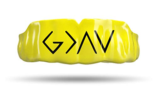 Impact Mouthguard Boxing, MMA, Muay Thai Sports Mouthguards for Youth Adults, Professional Custom-Fit, God is Greater Yellow - color: God is Greater Yellow