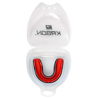 KRBON Mouthguard Slim Fit, Junior Mouth Guard Ages 10 & Under with Case for Boxing, Basketball, Lacrosse, Football, MMA, Martial Arts, Hockey and All Contact Sports
