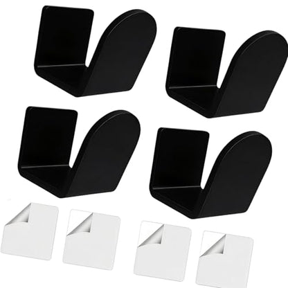 2pcs / 4pcs Transparency Tennis Glove Wall Mount Display Rack Easy to Installation Boxing Gear Storage Stand Living Room Deck - color: B