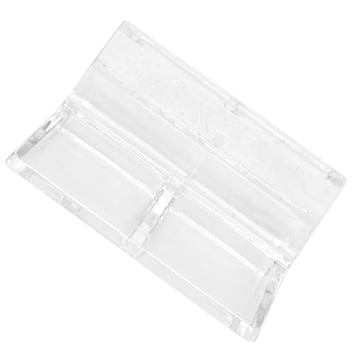 SUNGOOYUE Aquarium Glass Cover Holder, Acrylic Fish Tank Lid Clips 20 Pack 12mm, Clear Rimless Cover Support, Easy Edge Mount, Fits Open Aquariums Pet Boxes Snake Tanks (10mm) - size: 10mm