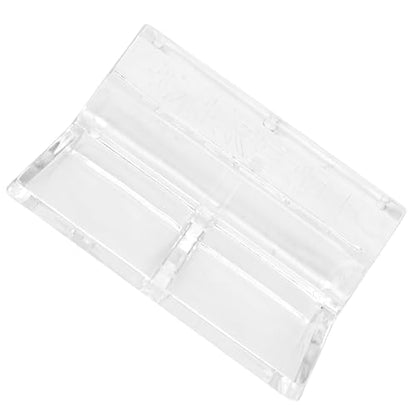 SUNGOOYUE Aquarium Glass Cover Holder, Acrylic Fish Tank Lid Clips 20 Pack 12mm, Clear Rimless Cover Support, Easy Edge Mount, Fits Open Aquariums Pet Boxes Snake Tanks (10mm) - size: 10mm