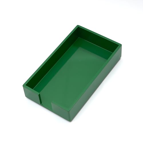 Paper Hand Towel Tray - Paper Guest Napkin Holder (Green) - color: Green