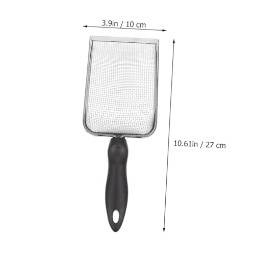 TOYANDONA 2pcs Portable Stainless Steel Reptile Shovels for Easy Substrate Cleanup Durable Household Scoopers for Tortoise Lizard and Scorpion Care