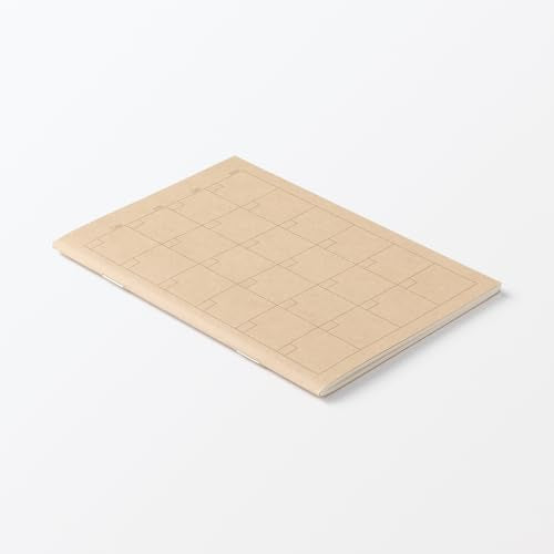 Muji 84925276 Monthly Notebook, A6, 32 Sheets - size: A6, style: Monthly
