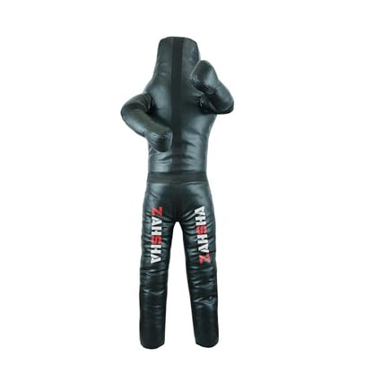 BJJ Wrestling Grappling Throwing Dummy Bag, Unfilled, PU Leather