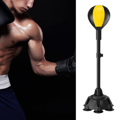High-Speed Boxing Ball Set for Home Gym Training - color: Yellow Black