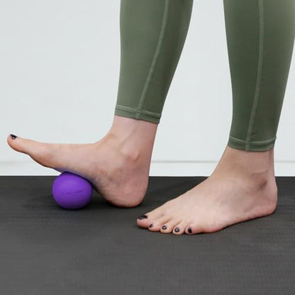 Massage Lacrosse Balls for Myofascial Release, Peanut Massage Ball, Mobility Ball for Physical Therapy - Deep Tissue Massage Tool for Trigger Point Therapy, Muscle Relaxer,Yoga Therapy