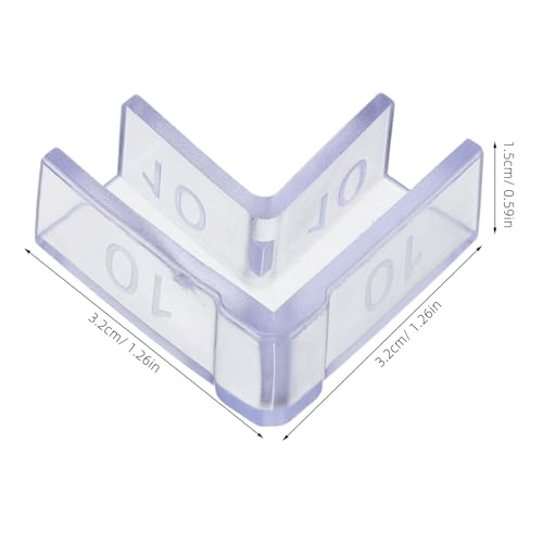 SHOWERORO 25pcs Fish Tank Glass Corner Protectors, L-Shaped 90° Plastic Edge Guards for 10mm Aquarium Glass, Babyproofing Safety Corner Covers for Home and Furniture