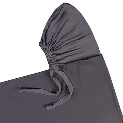 Yeieeo Instant Chiffon Hijab with Undercap (Tube or Bandage Cap), Breathable, no sweat buildup,Solid Chiffon Head Wraps - color: Dark Gray