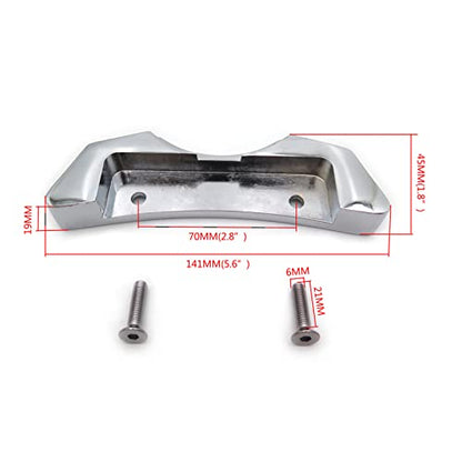 Motorcycle Gas Tank Pads Center Cover Accessories for Suzuki Hayabusa Gsx1300R 1997-2019 Chrome, Silver - color: Silver