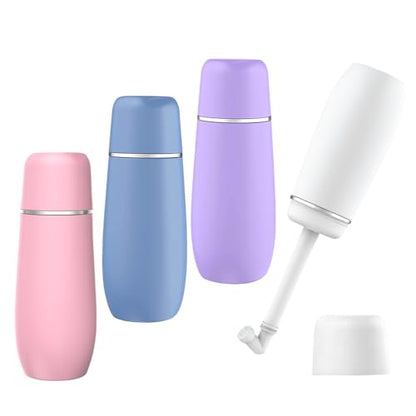Portable Bidet for Travel, 400ml Peri Bottle, Handheld Personal Hygiene Cleaner, Leakproof & Reusable Wash Bottle for Women & Men (White) - color: White
