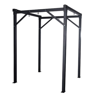 Titan Fitness Heavy Bag Boxing Stand - Holds 4 Bags, 6'x6' Commercial Boxing Training Rack, 360-Degress Access, 3" Steel Tubing with Bolt-Down Stability