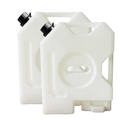 2-Gallon Water Container, White Water Can for Vehicles, Portable Water Tank (2 pcs) - size: 2 pcs