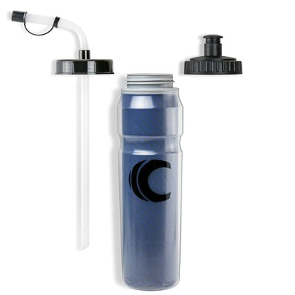 Cannon Sports 28oz Insulated Squeeze Water Bottle with Straw, Leak Proof Lids, 2 lids (Straw and Squeeze), Double Wall Insulation, Wide Mouth, BPA-Free (Blue) - color: Blue