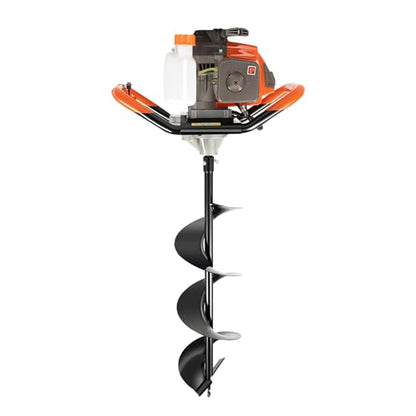 Auger Post Hole Digger, Gas Powered Earth Post Hole Digger Post Holes Earth Digger Petrol Drill Borer Bulb Planting Drill Fence Hole Maker Machine (71CC 3.12HP 2.3KW) - size: 71CC 3.12HP 2.3KW